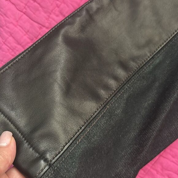 Dkny pants with genuine leather details, US6 - Picture 3 of 7